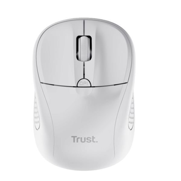 Trust Primo wireless miš,bijeli, 1000-1600 dpi, optički, 4 tipke, USB, 6 m wls range