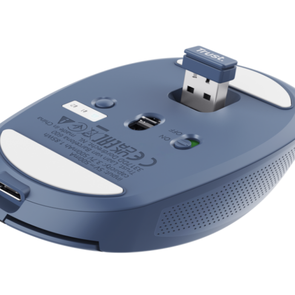 Trust OZAA compact wirelessmiš, 800-3200 dpi, optički,3 načina konekcije, punjiva baterija
