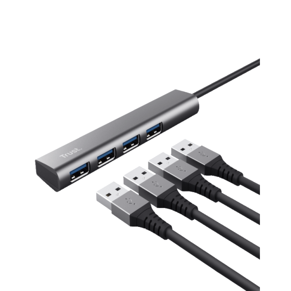 Trust Halyx USB-C to 4-portUSB-A 3.2 Gen1 Hub