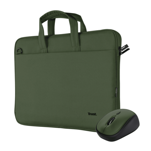 Trust Bologna torba i miš set torba za laptop 16", zelena silent miš