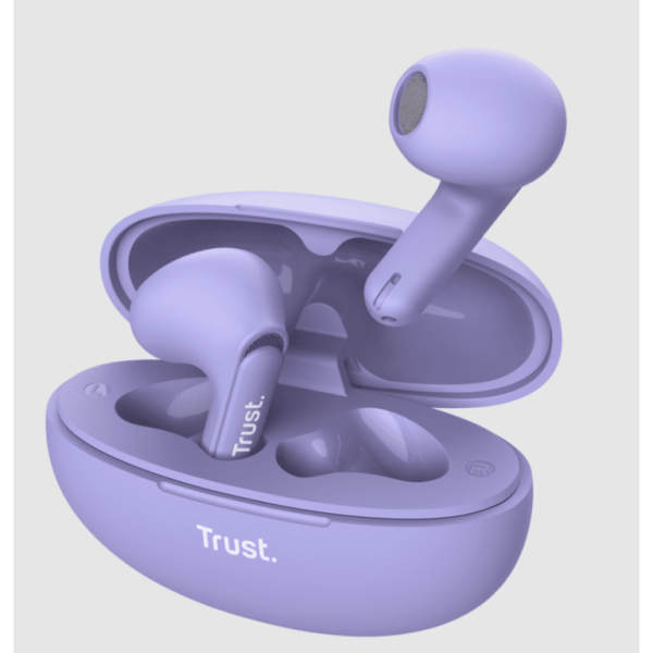Trust Yavi wireless bluetoothENC slušalice, ljubičaste
