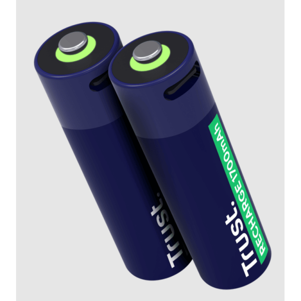 Trust USB-C AA punjivebaterije, 2 pakovanja