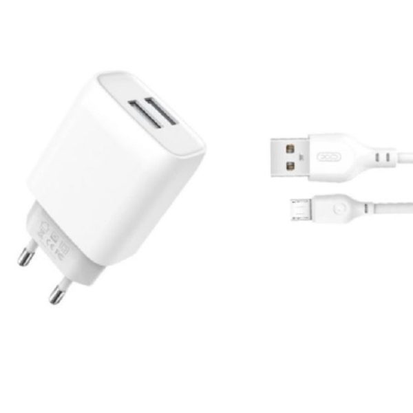 XO 2-port USB wall charger L57 2.4A + lightning kabl 1m, bijela
