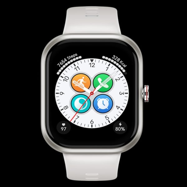 HONOR CHOICE WATCH White1.95" AMOLED; baterija; 13 dana; Sp02; make call and talk option