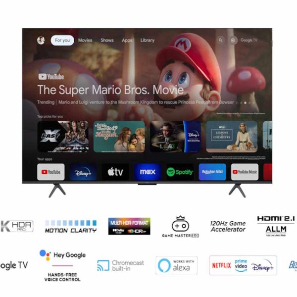 TCL 55C655 QLED televizor sa bezramnim dizajnom i metalnim okvirom