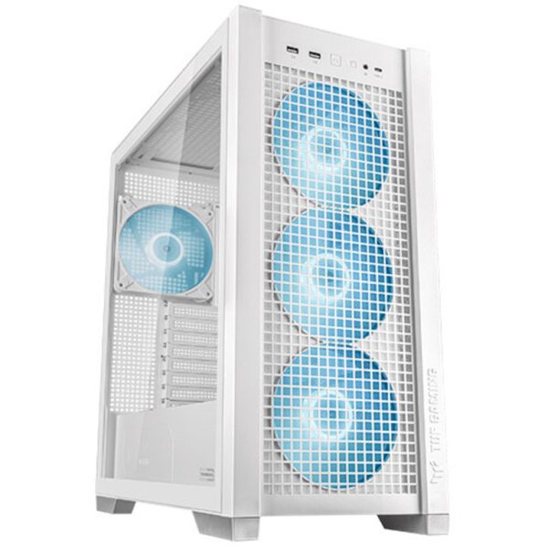 ASUS TUF Gaming GT302 ARGB W.White case, Mid Tower,4x PWM ARGB fans 140mm