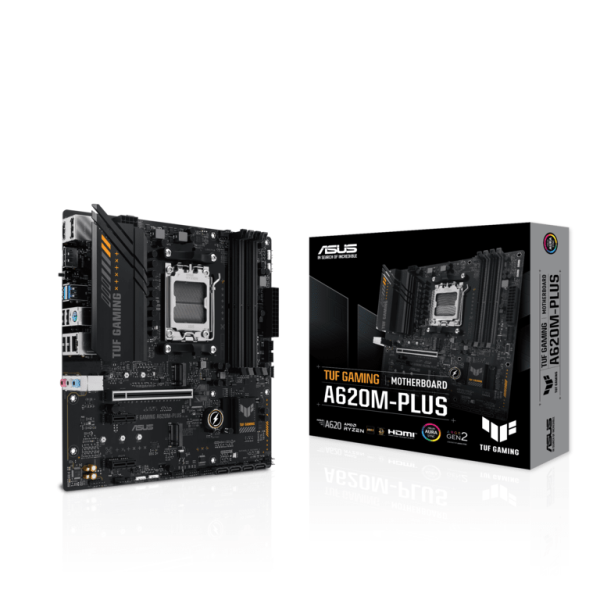 ASUS MB TUF A620M-PLUSAMD A620, AM5, micro ATXPCIe 4.0, 2x DP, HDMI, 4xDDR5, 2x M.2