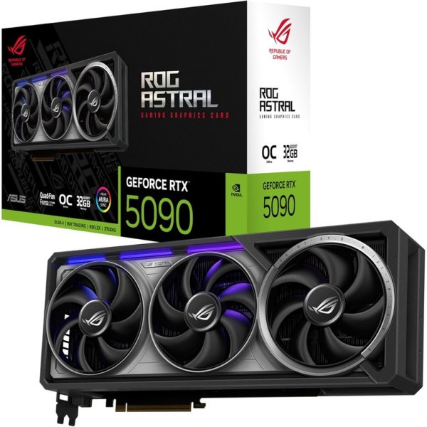 ASUS ROG-ASTRAL-RTX5090-O32GGaming, 32GB, GDDR7, OC,512-bit, 3x DP, 2x HDMI