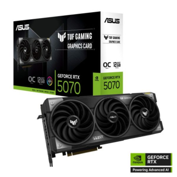 ASUS TUF-RTX5070-O12G-GAMING12GB GDDR7, 192-bit3x DP, 2x HDMI