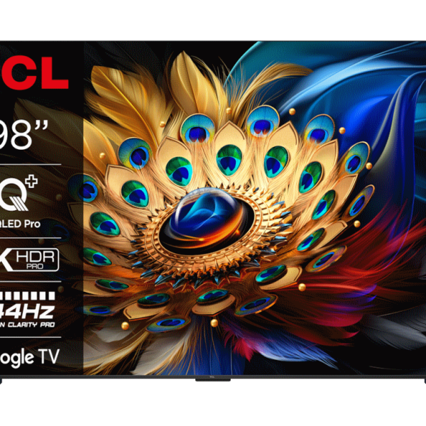 TCL 98C655 4K QLED TV sa bezramnim dizajnom i metalnim okvirom