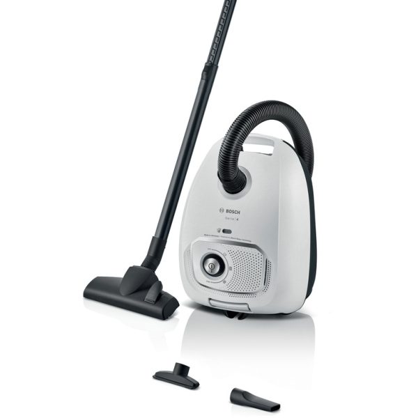 BOSCH Usisivač s vrećicom Serie 4|, Bijela, madeInGER Power Control, 10 godina gara. motora