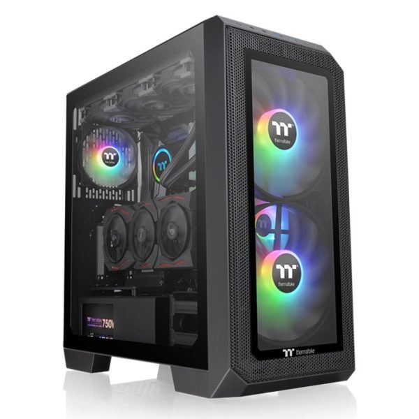 Thermaltake View 300 MX Mid tower, tempered glass 2x 200mm ARGB PWM fan, 1x 120mm ARGB