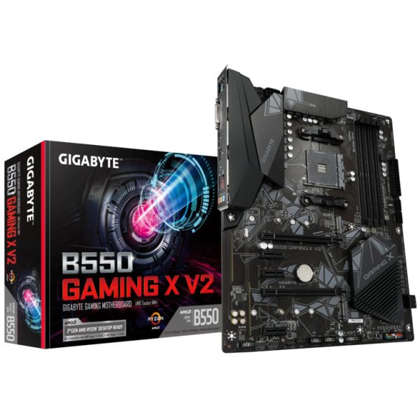 Gigabyte MB [B550 GAMING X V2]AM4; 4xDDR4; 2xM.2; 4xSATA6xUSB; HDMI, DVI; ATX