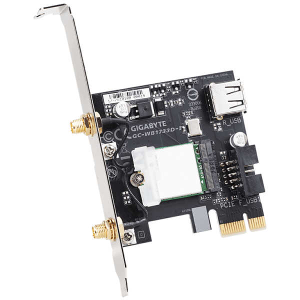 Gigabyte WIFI WB1733Dup to 1733Mbps; BL 5;