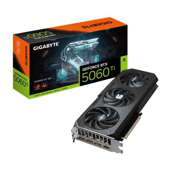 Gigabyte 5060 Ti Gaming OC 16G16GB GDDR7, 128-bit,3x DP, 1x HDMI