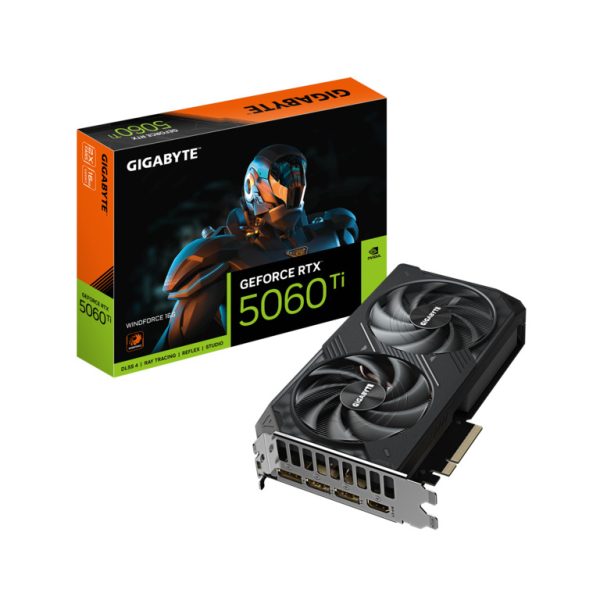Gigabyte 5060 Ti Windforce 16G16GB GDDR7, 128-bit,3x DP, 1x HDMI