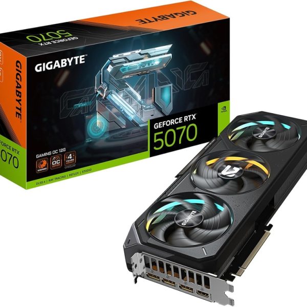 Gigabyte 5070 Gaming OC 12G12GB GDDR7, 192-bit,3x DP, 1x HDMI