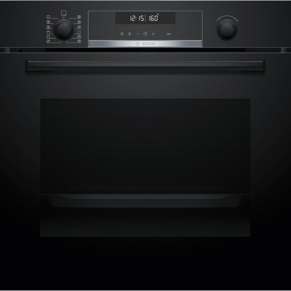 BOSCH pećnica  Serie 6| CRNA, A, PIROLIZA, AutoPilot 30,71L,AirFry, Teleskopska vodilica, 10 progra
