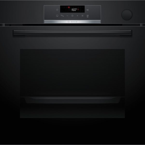 BOSCH pećnica  Serie 4| CRNA, Dodavanje pare,EcoClean,8 programa, A+,AIRFRY