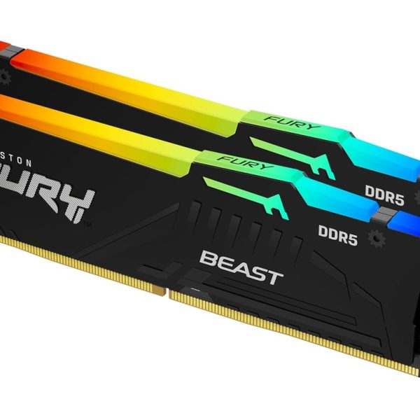 Kingston 64GB 6000MHz DDR5 RGBFury Beast (2x32GB), CL30,XMP, 2RX8, 288-pin 16Gbit