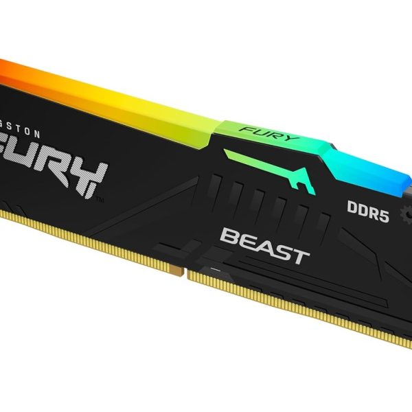 Kingston 16GB 6000MHz DDR5 RGBFury Beast (1x16GB), CL30,EXPO, XMP, 288-pin 16Gbit