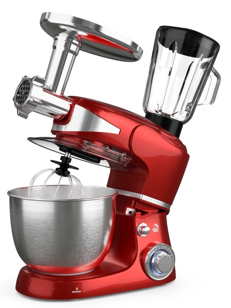 TESLA Kuhinjski robot  KR600RA3 u 1; 1000 W; 6 brzina; 5 lit posuda; mljevenje mesa + blender 1,5lit