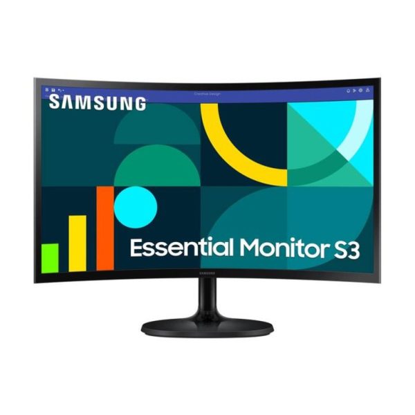 24" FHD Zakrivljeni Monitor S3VA, 1920x1080, 3000:1, 100Hz4ms, 250cd, VGA, HDMI, VESA, crna