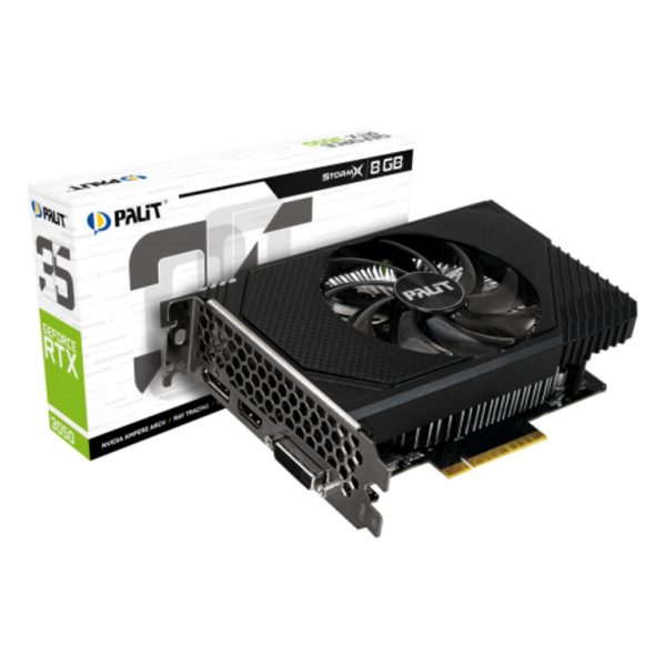 PALIT VGA RTX 3050 StormXnVidia GeForce RTX 30508GB GDDR6 128bit;DVI,HDMI,DP