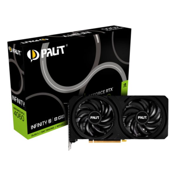 PALIT VGA 4060 Infinity 2 8GBGDDR6, 128bit, 3x DP, HDMI,Dual fan