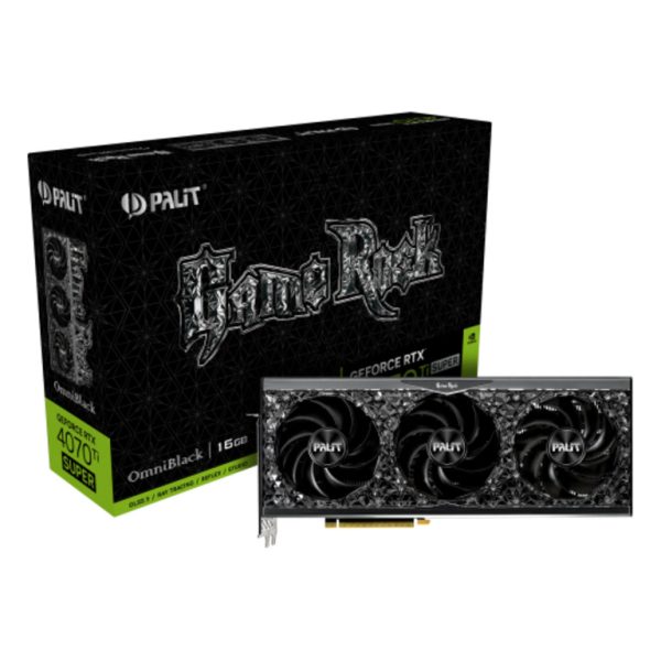 PALIT RTX 4070 Ti Super 16GBGameRock OmniBlack, 16GB,GDDR6X, 256bit