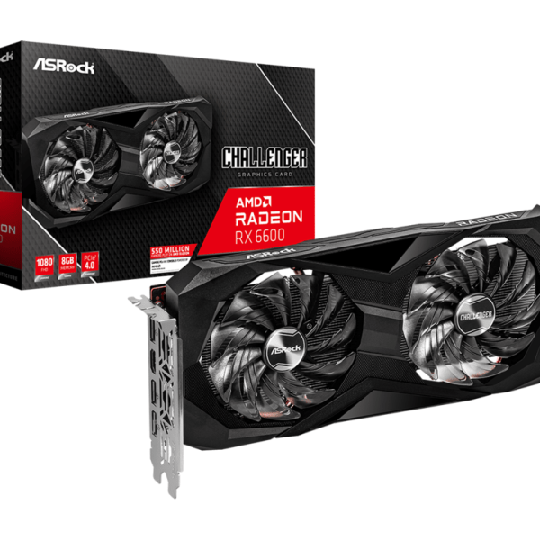 ASROCK VGA RX6600 CLD 8GChallenger, AMD Radeon RX 66008GB GDDR6, 128-bit, 3xDP, HDMI