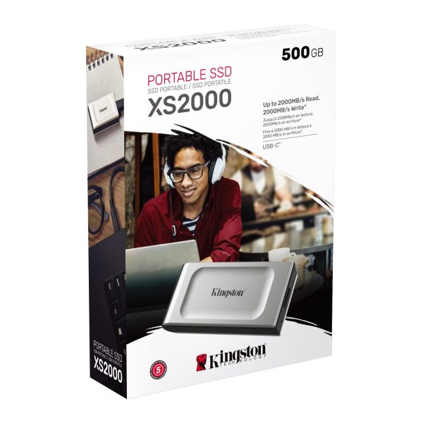 Kingston Ext SSD 500GB USB-CXS2000, R/W:2000/2000MBs