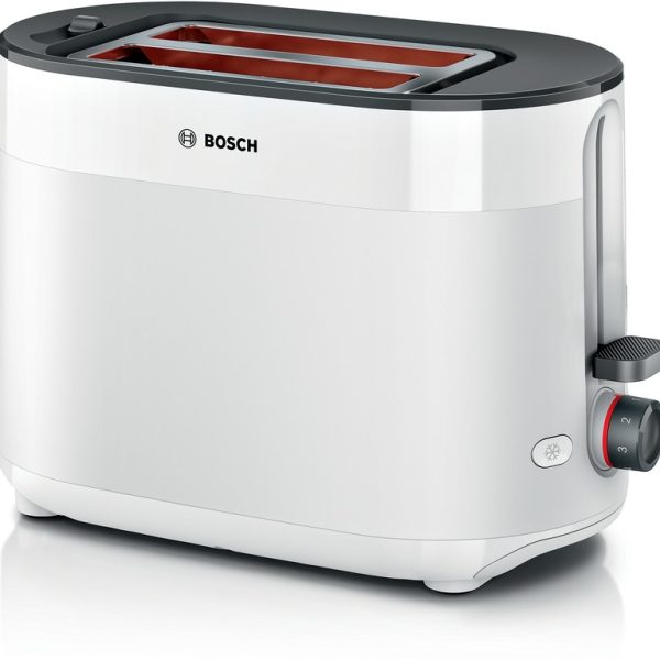 BOSCH Toster MyMoment TAT2M121, Bijela, Dvije kriške, Snaga  800-950 W