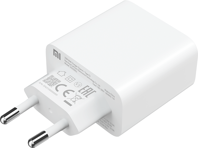 Xiaomi punjač 33W 1x USB-C, 1x USB-A