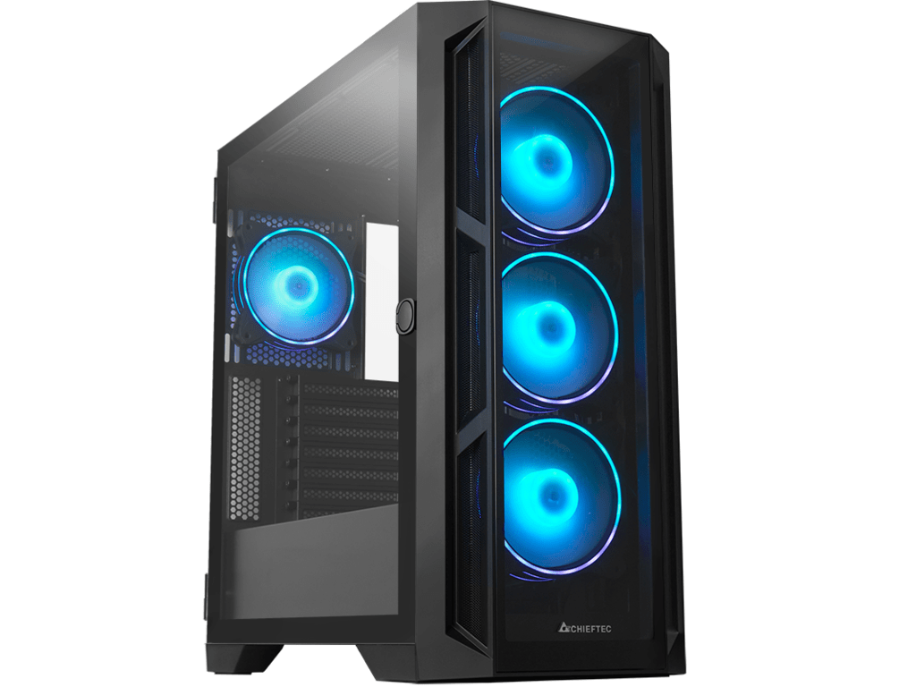 Chieftec Apex Case4x120mm A-RGB fans,control hubtempered glass, E-ATX