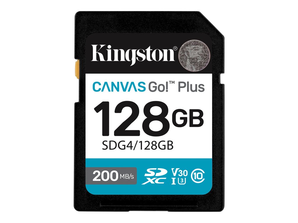 Kingston SD 128GB CanvasGoPlusSDXC,r/w:200/160MB/s