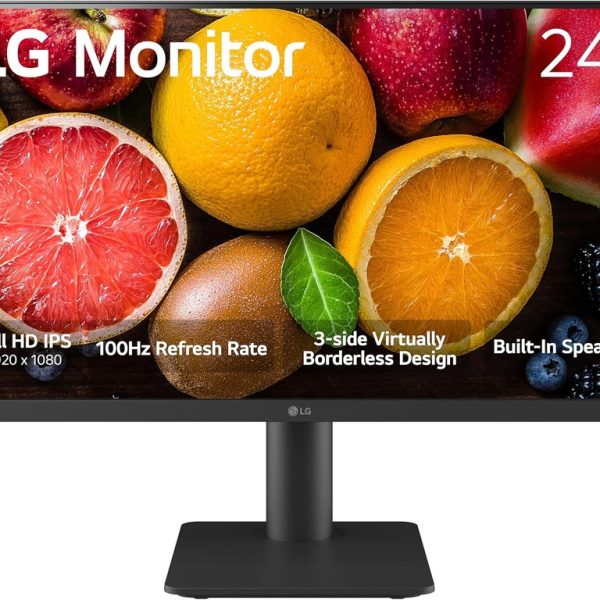 LG monitor 24MS550-B (23.8'')FHD 100Hz, IPS, 5ms, 250cdHDMI, VESA 75x75, Tilt, 2x2W Speaker