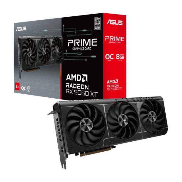 ASUS VGA PRIME-RX9060XT-O8G8GB GDDR6, 128-bit,2x DP, 1x HDMI