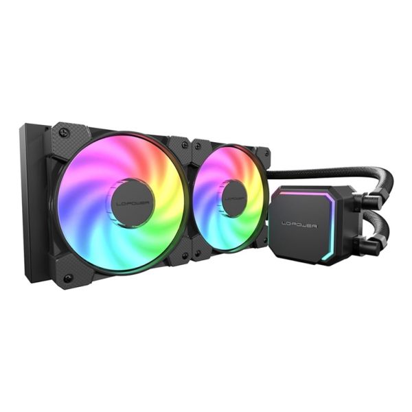 LC-Power Liquid Freezer 240mm ARGB, JetFlow, AMD and Intel CPUs, 2x120mm, PWM
