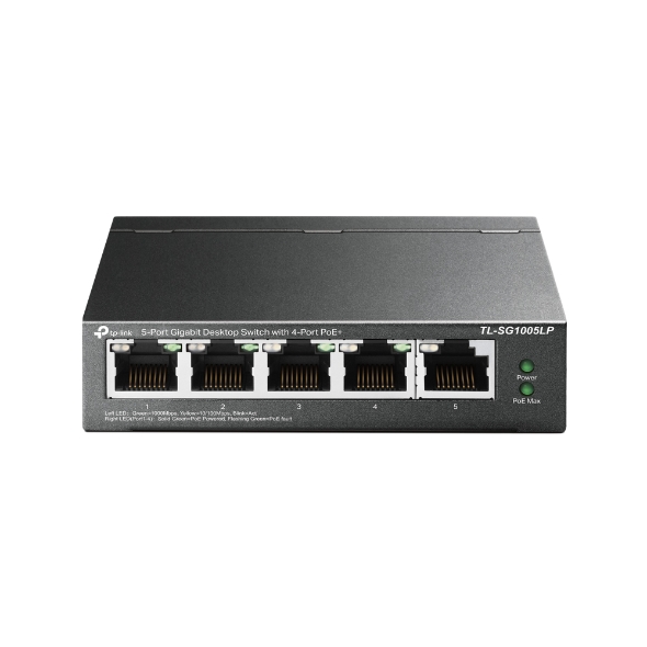 TP-Link TL-SG1005LP 5-PortGigabit Desktop PoE Switch,4-port PoE+
