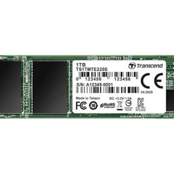 Transcend SSD 1TB M.2 NVMePCIe Gen3 x4,3,500/3200 MB/s