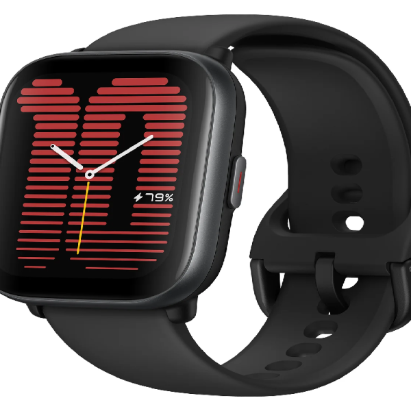 Amazfit Active Black 1.75" AMOLED HD display; 14 days battery life; 5 ATM; GPS