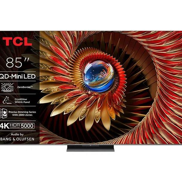 TCL 85"C8K 4K QD-Mini LED TV144Hz Google TV; ZeroBorder;Audio BANG & OLUFSEN; HDR Premium 5000;