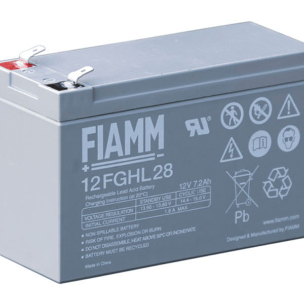 FIAMM baterija 7.2 Ah 12VBATT 12FGHL28 - 12V 7.2Ah