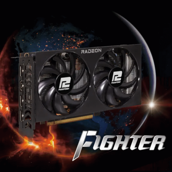 Power Color RX 7600 8GB8GB GDDR6, 128-bit,3x DP, 1x HDMI