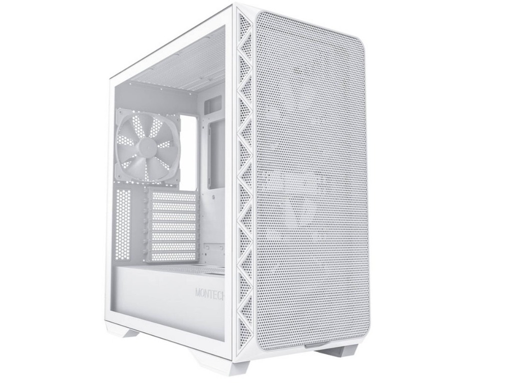 Montech Air 903 Base White Mid-tower, E-ATX, TG 3x 140mm PWM fans
