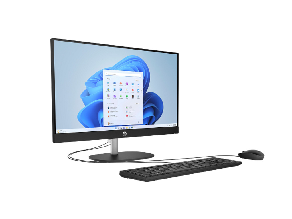 HP All-in-One 24-cr0044ny23,8" NT,7730U,16GB(2x8GB),512GB,No OS,Wlan, periferij,crni