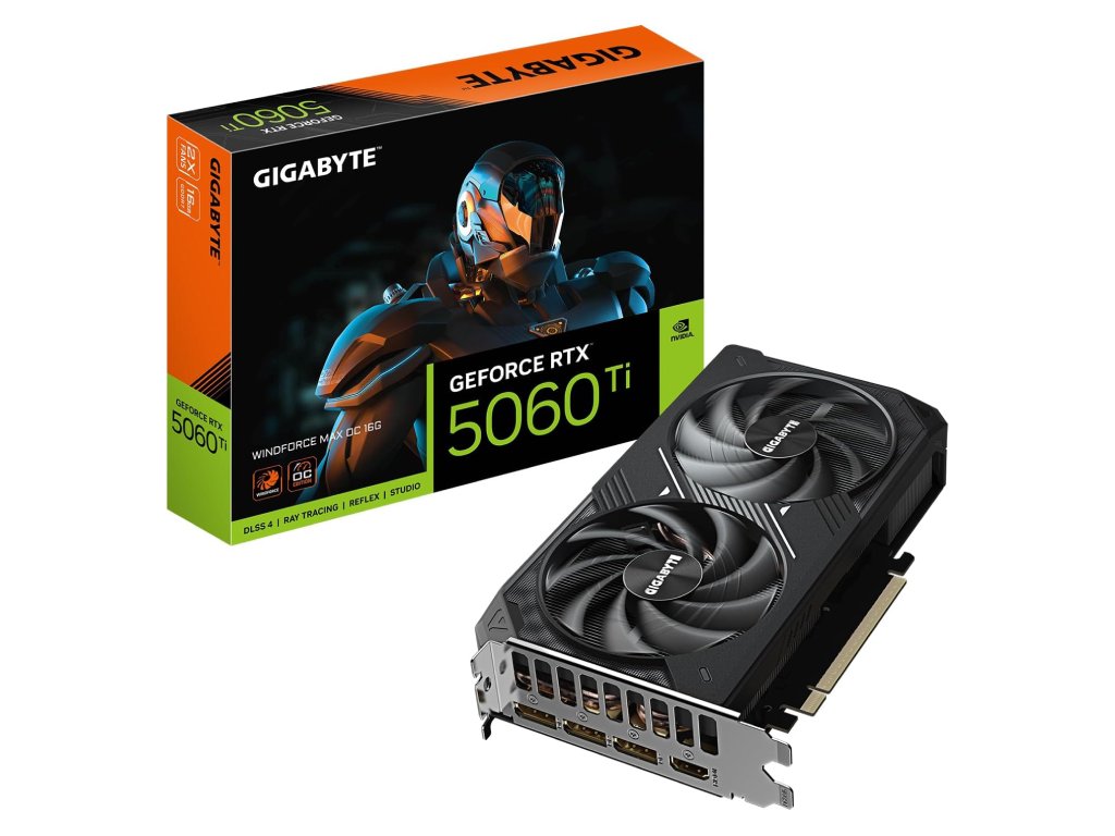Gigabyte 5060 Ti Windforce 16G 16GB GDDR7, 128-bit, 3x DP, 1x HDMI