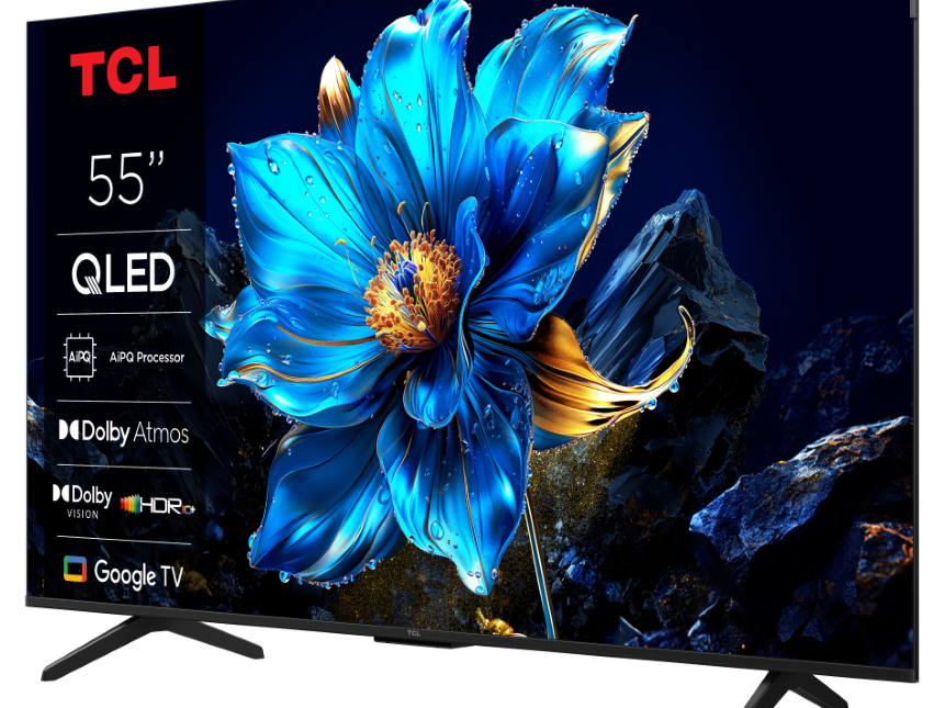 TCL 55"P8K 4K QLED TV 144HzGoogle TV; Motion Clarity Pro;Game Master; Onkyo 2.1;