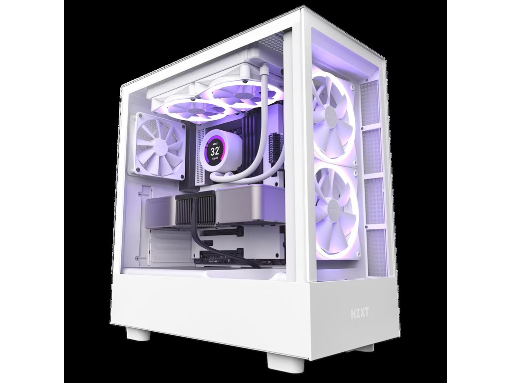 NZXT CASE H5 ELITE WHITE Mini-ITX, Micro-ATX, ATX Mid-Tower, 3x Fans